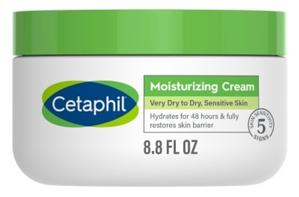 Creme hidratante BL Cetaphil frasco de 8,8 onças para pele muito seca a seca - pacote com 3