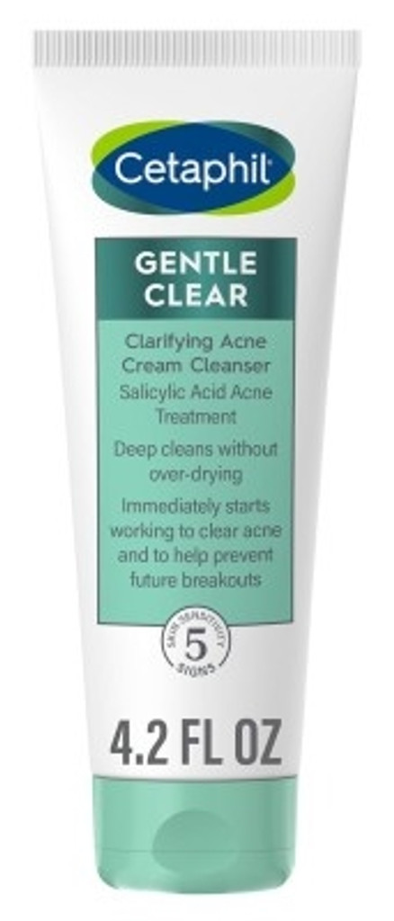 BL Cetaphil Gentle Clear Cream Cleanser Clarifying Acne 4,2oz - Pakke med 3