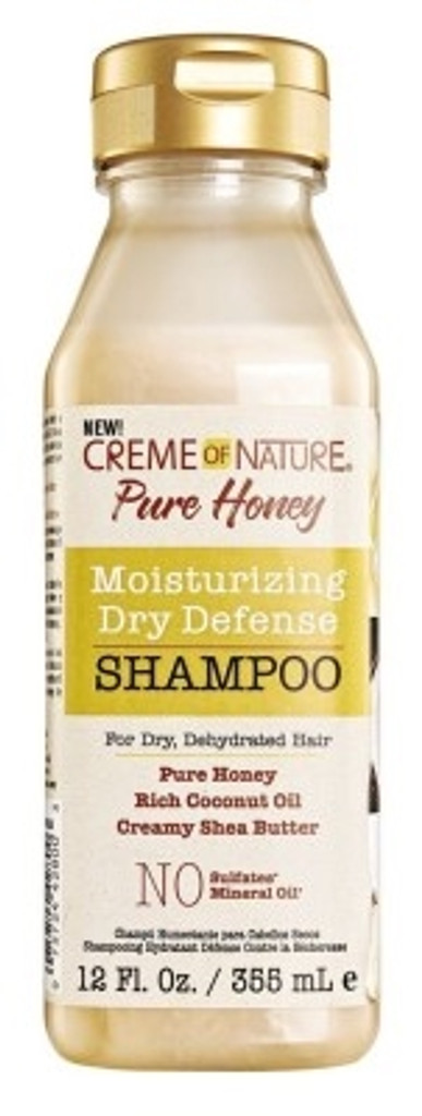 BL Creme Of Nature Pure Honey Shampoo 12oz (Dry Defense) - Pack of 3