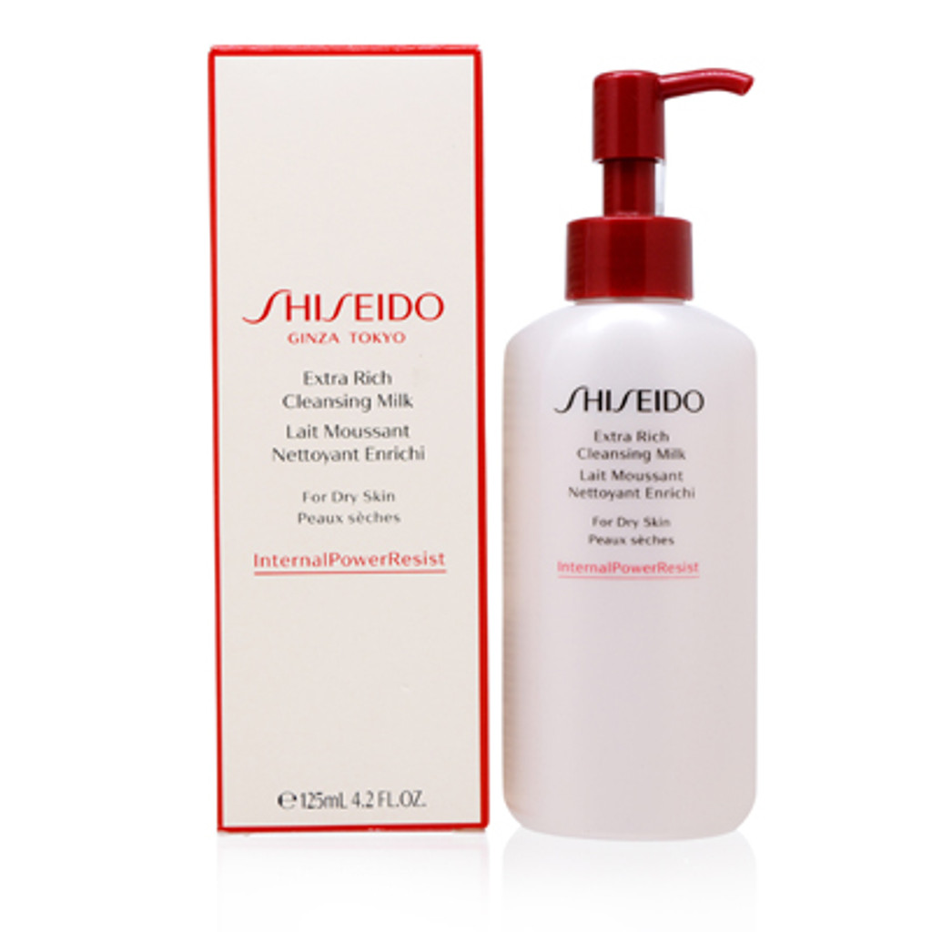 Leite de limpeza extra rico Shiseido (para pele seca) 4,2 oz (125 ml)