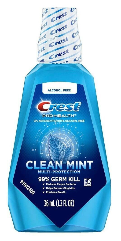 Bl crest enjuague bucal pro-health clean mint 1.2oz (12 piezas)