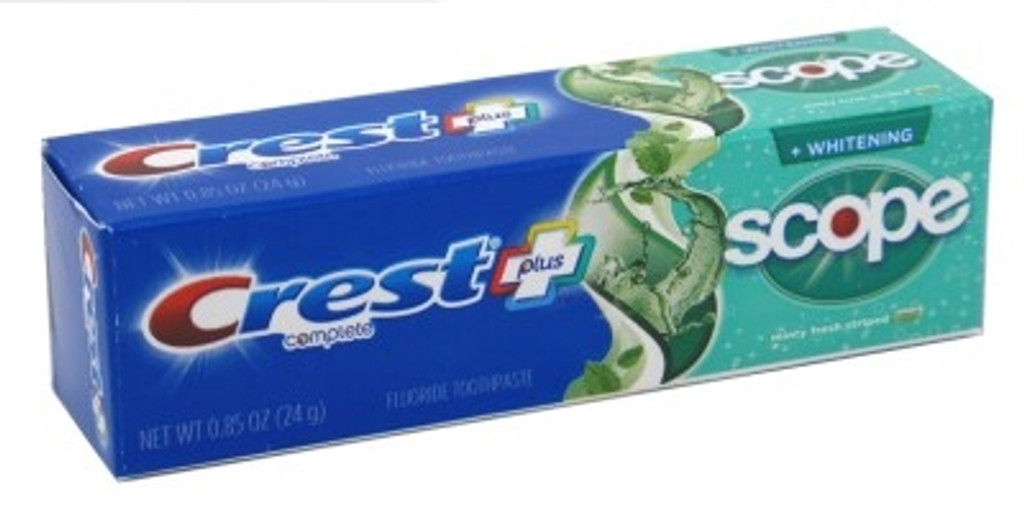 Dentifrice Bl Crest 0,85oz blanc plus scope (36 pièces)