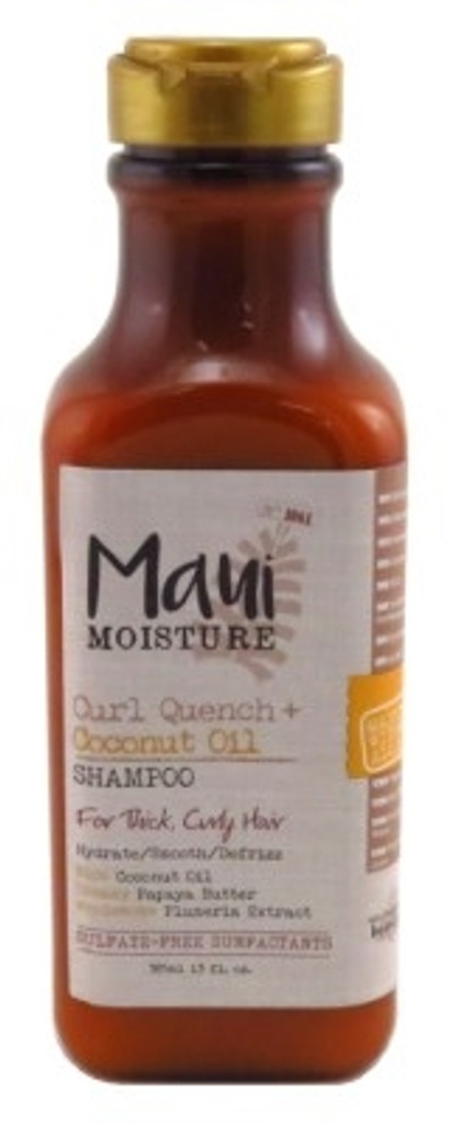 BL Maui Moisture Shampoo Coconut Oil 13oz (Curl Quench) - Pack of 3