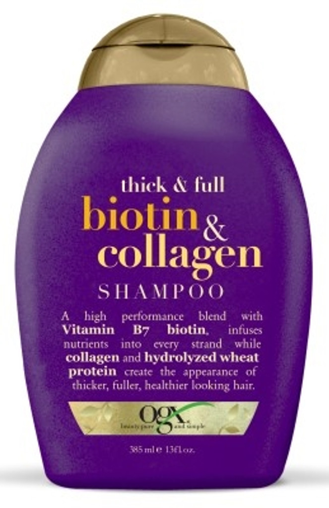 BL Ogx Shampoo Biotina e Colágeno 13 onças - Pacote de 3
