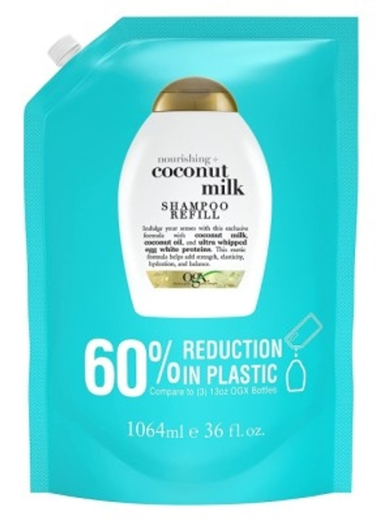 BL Ogx Shampoo Coconut Milk Nourishing Refill 36oz - 3 kpl pakkaus