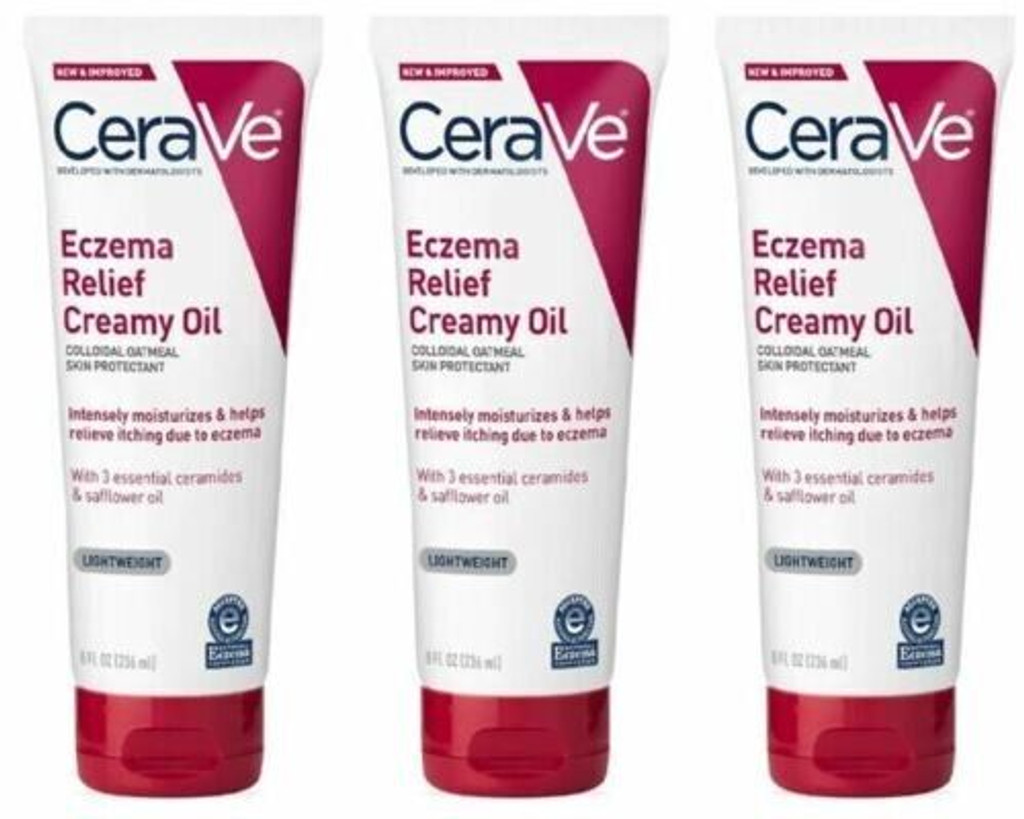 BL Cerave Eczema Relief Creamy Oil 8oz - חבילה של 3