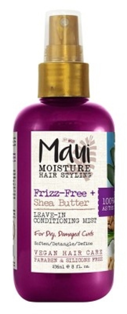 BL Maui Moisture Butter Shea Leave-In Mist Conditioning Mist 8oz - חבילה של 3