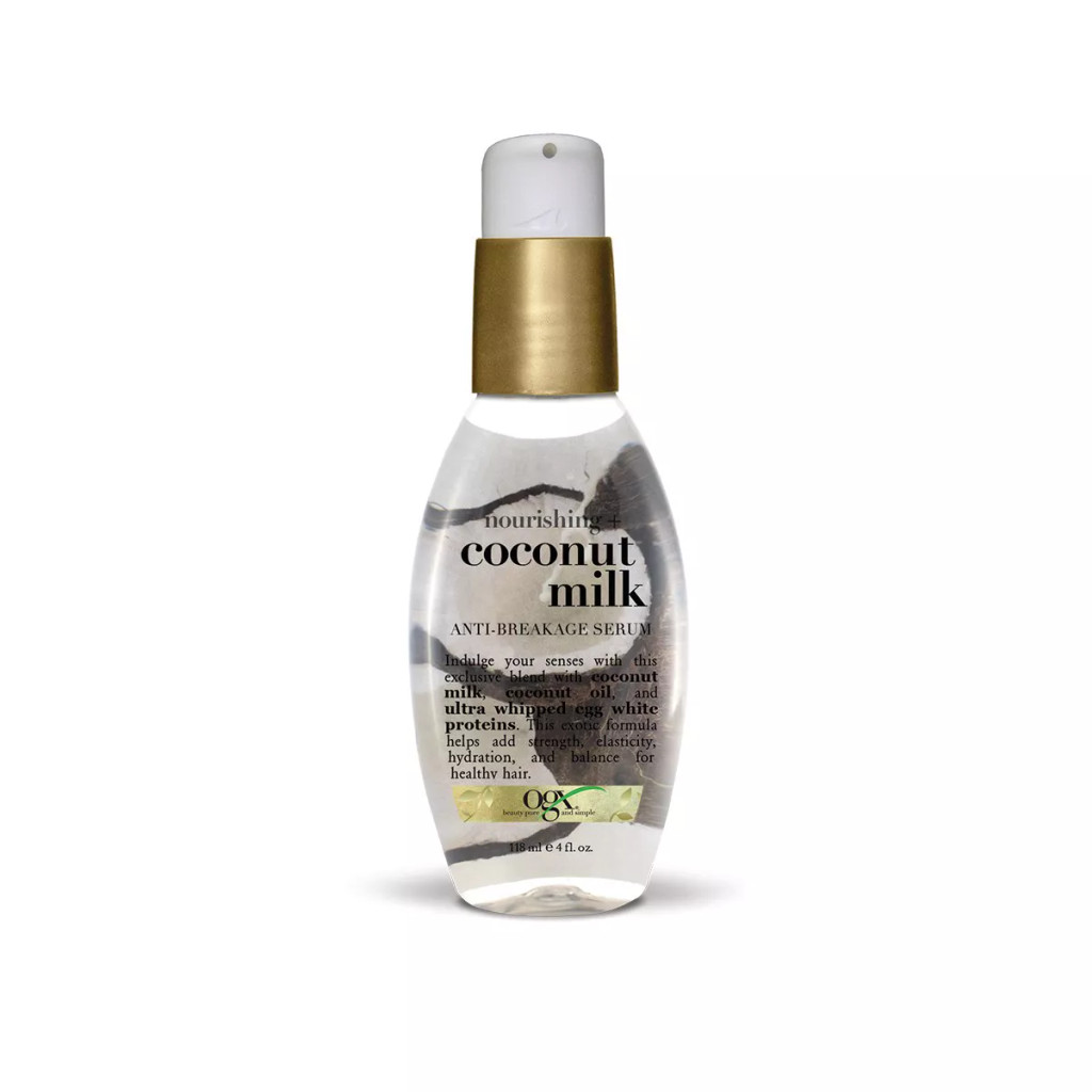 BL Ogx Coconut Milk Anti- Breakage Serum 4oz - חבילה של 3