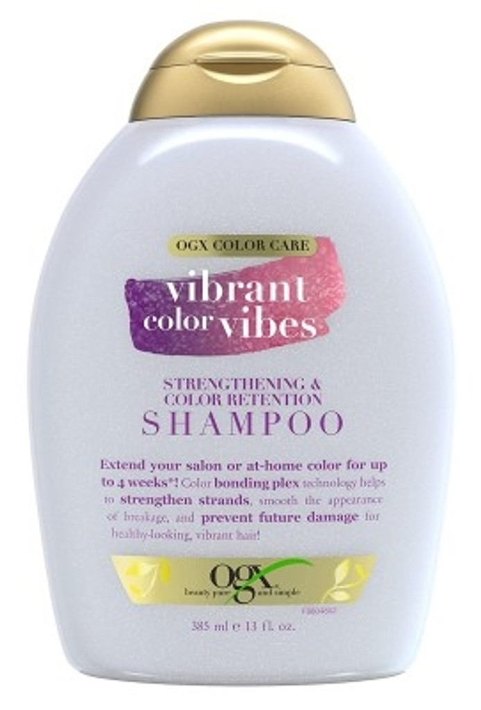 BL Ogx Shampoo Vibrant Color Vibes Color Care 13oz - חבילה של 3