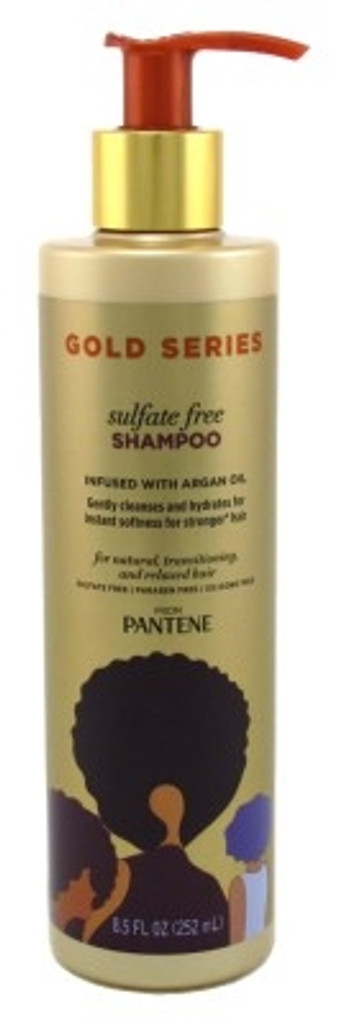 Shampoo BL Pantene Gold Series sem sulfato 8,5 onças - pacote com 3
