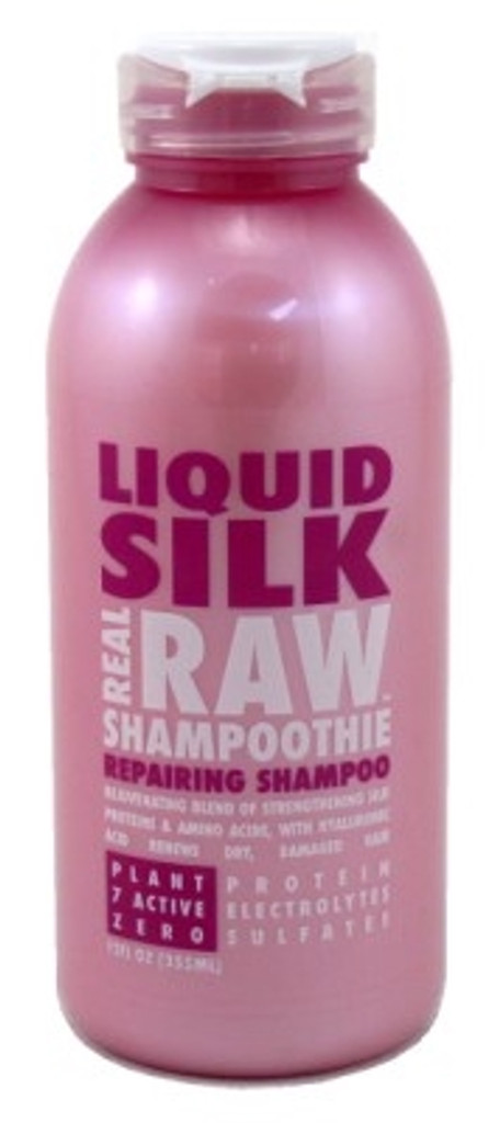 BL Real Raw Shampoo Liquid Silk Repairing 12oz - חבילה של 3
