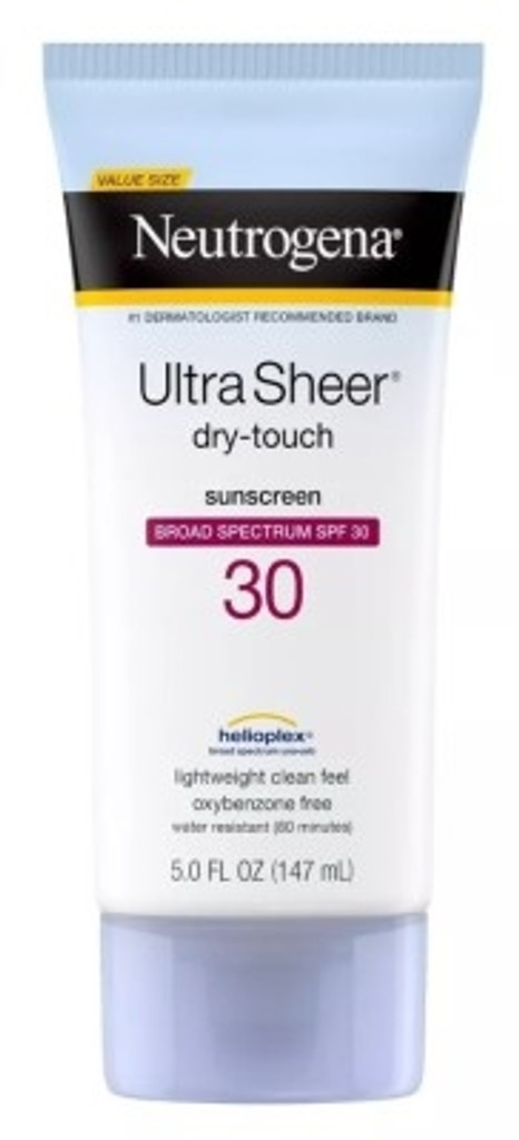 Loção protetor solar BL Neutrogena Ultra Sheer Spf 30 para toque seco 5 onças - pacote com 3