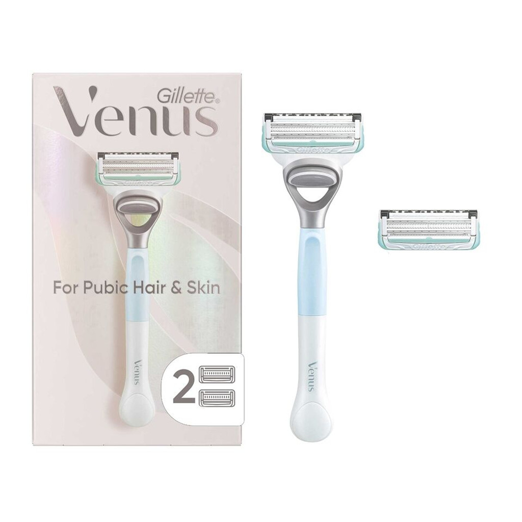 BL Gillette Venus Rasoir pour poils pubiens et peau avec 2 recharges - Paquet de 3