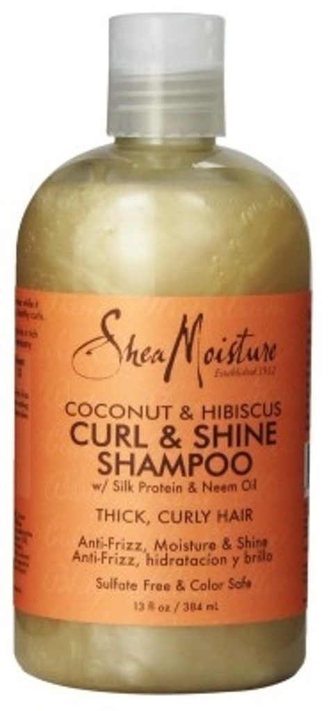 שמפו bl shea moisture coconut & hibiscus 13oz - חבילה של 3