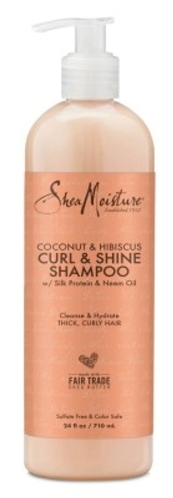 BL Shea Moisture Shampooing à la noix de coco et à l'hibiscus Pompe de 24 oz - Paquet de 3