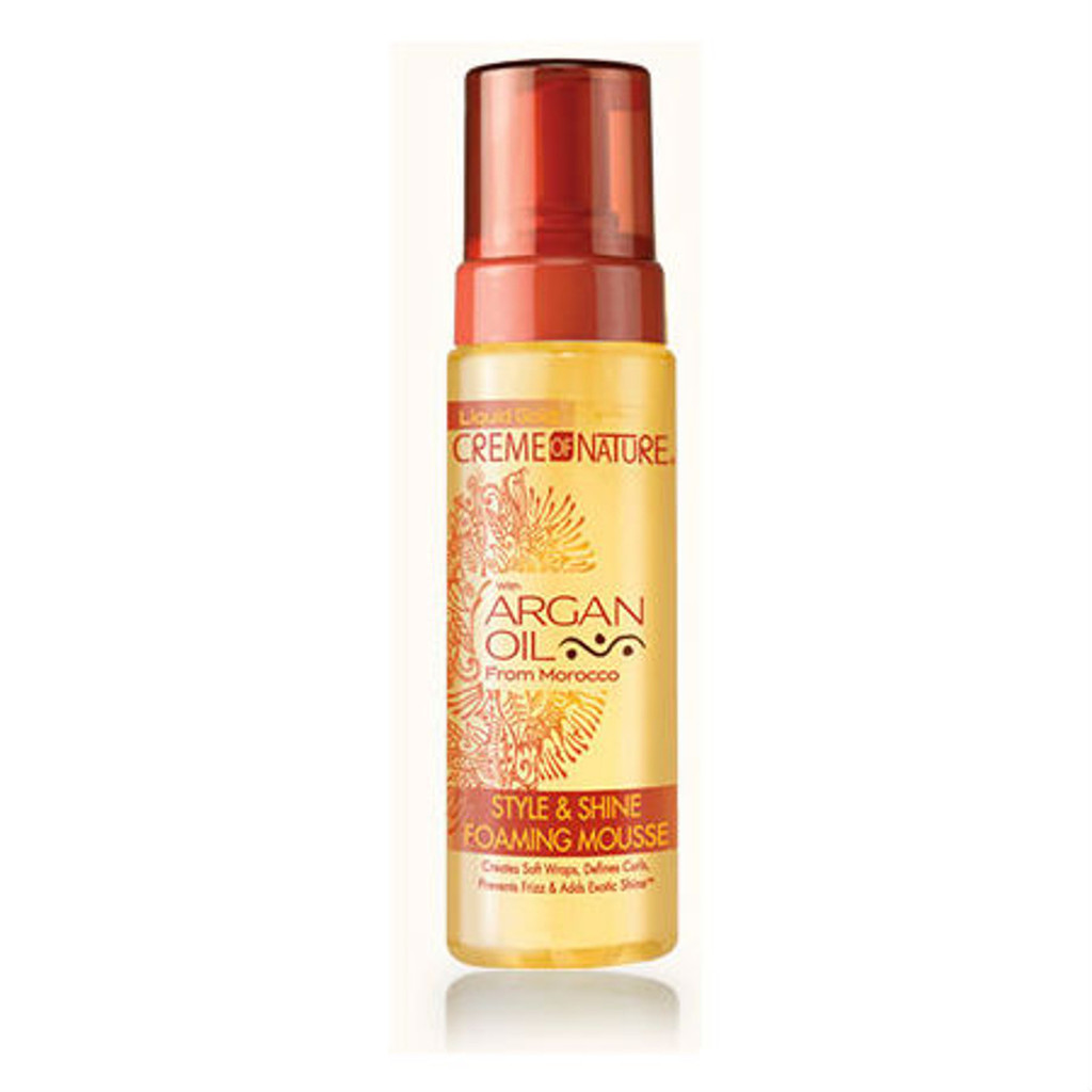 BL Creme Of Nature Oil Oil Style & Shine Foam Mousse 7oz - חבילה של 3