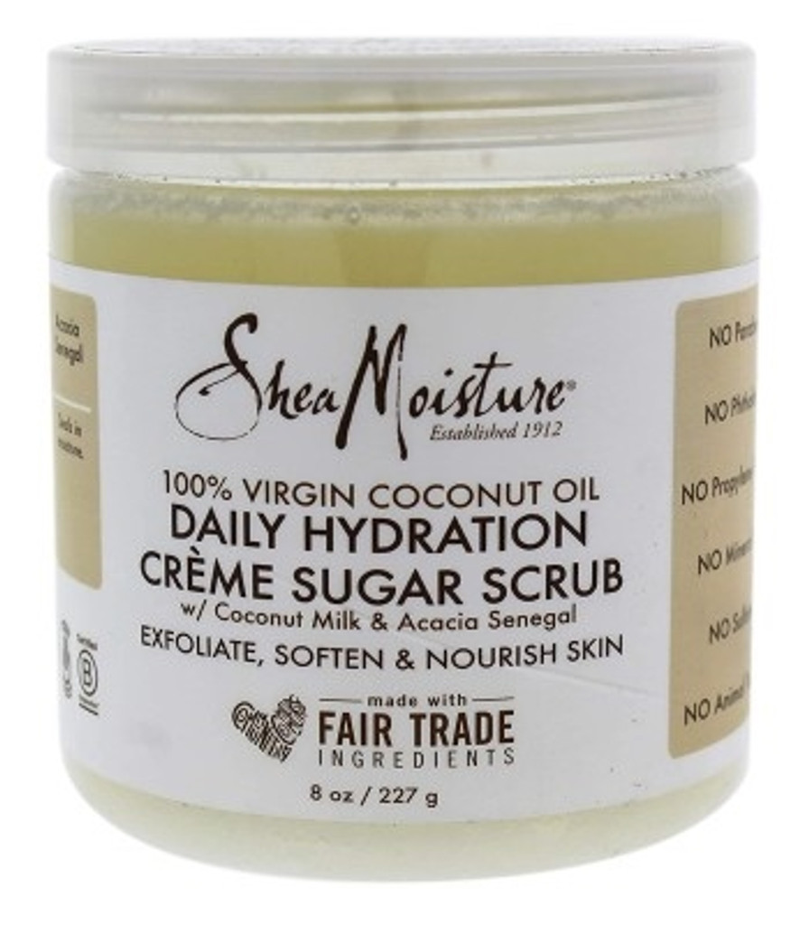 BL Shea Moisture 100% Virgin Coconut Oil Sugar Scrub 8oz - Pack of 3