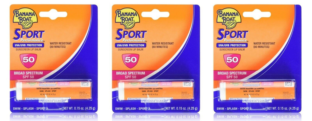 BL Banana Boat Spf 50 Sport Lip Balm 0,15 unssia - 3 kappaleen pakkaus