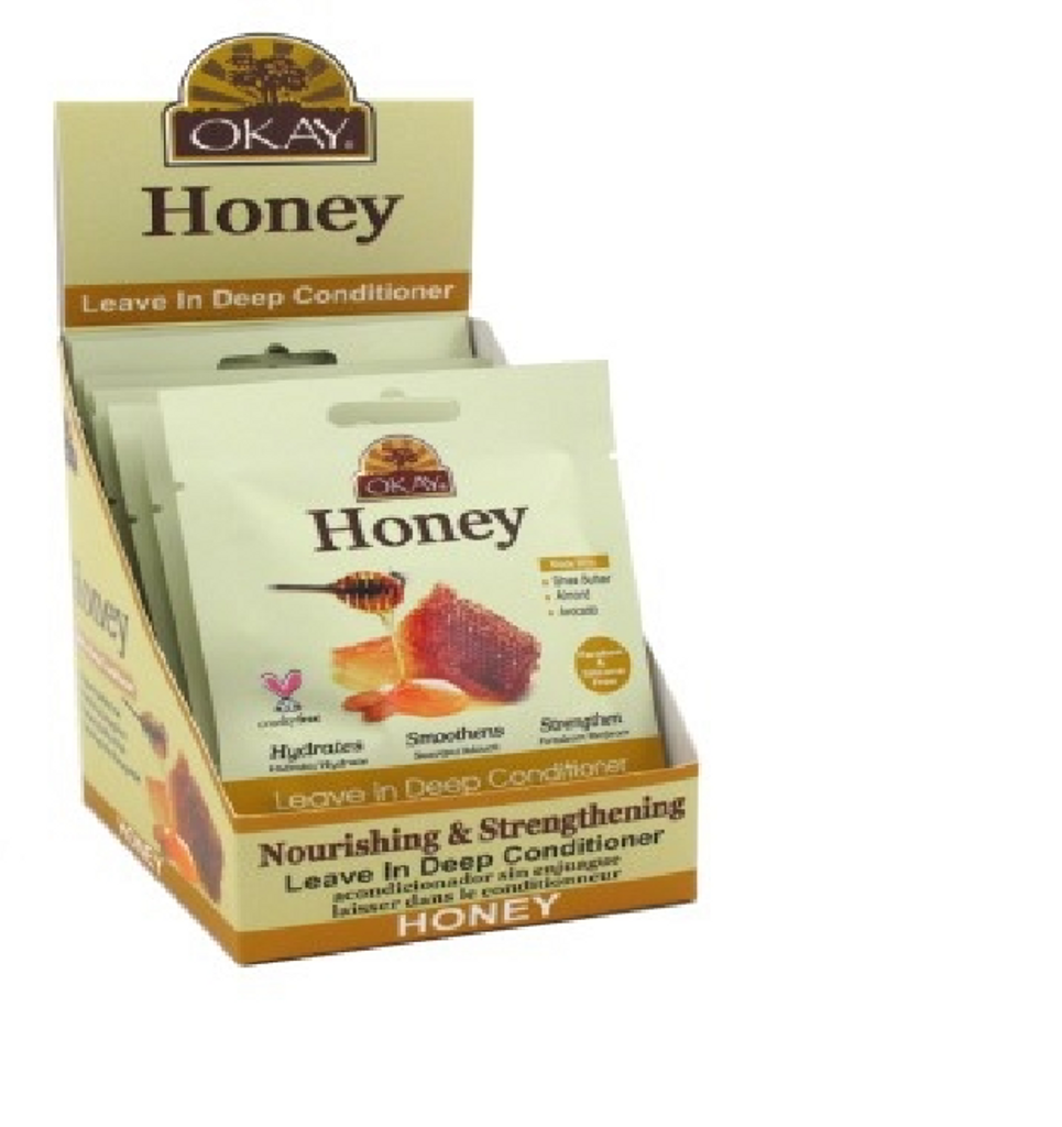 Bl ok leave-in dyp balsam pakker honning (12 hårmasker)