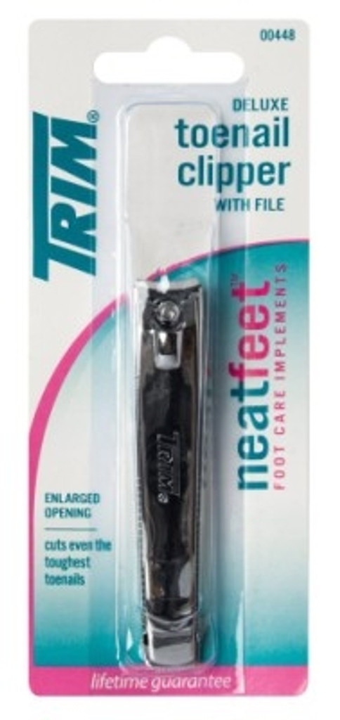 BL Trim Neat Feet Toenail Clipper Deluxe With File (6 Pieces)