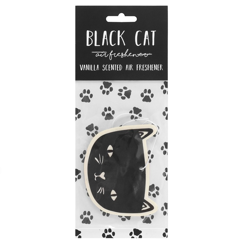 Désodorisant parfumé à la vanille PT Black Cat, paquet de 6