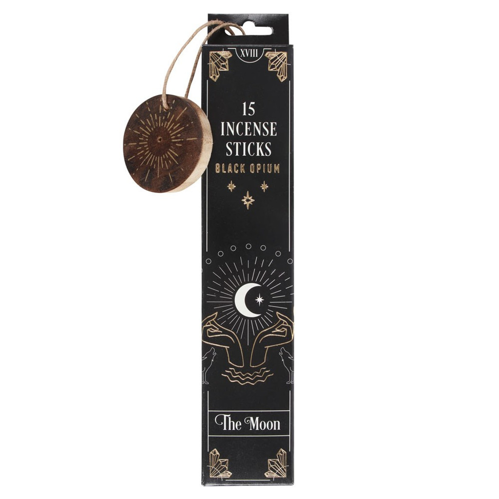 PT The Moon Tarot Incense Stick - Black Opium 15 Count