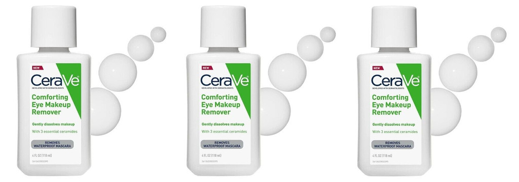 BL Cerave Comforting Eye Makeup Remover 4oz - Pakke med 3