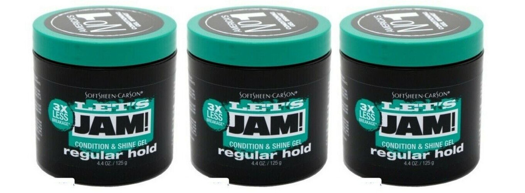 BL Lets Jam Condition & Shine Gel de sujeción regular, frasco de 4.4 oz, paquete de 3