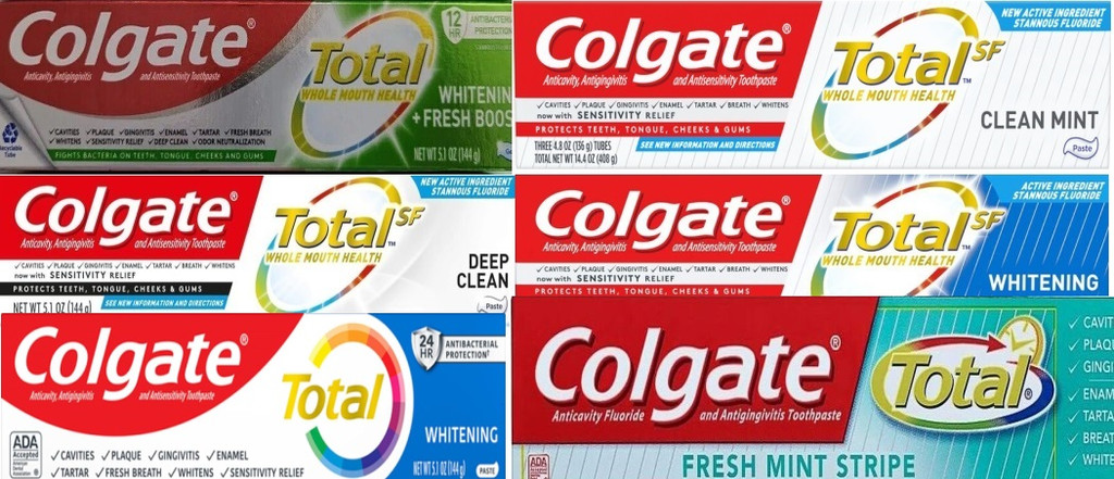 Pasta de dientes colgate total