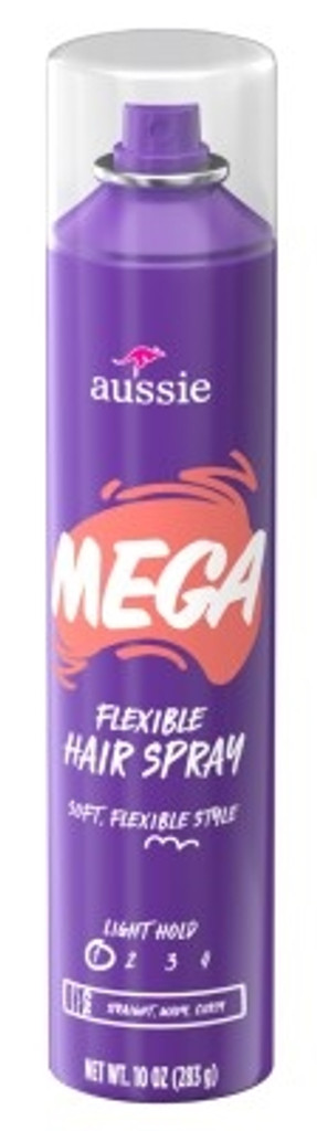 BL Aussie Mega Flexible Hairspray Light Hold 10oz - Pakke med 3