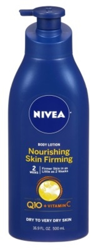 BL Nivea Lotion Nurishing Skin Firming Pump 16.9oz - חבילה של 3