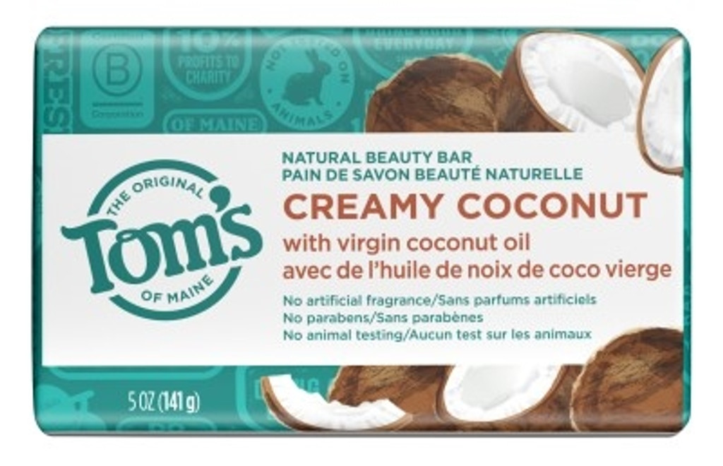 BL Toms Natural Beauty Bar Creamy Coconut 5oz - Pack of 3