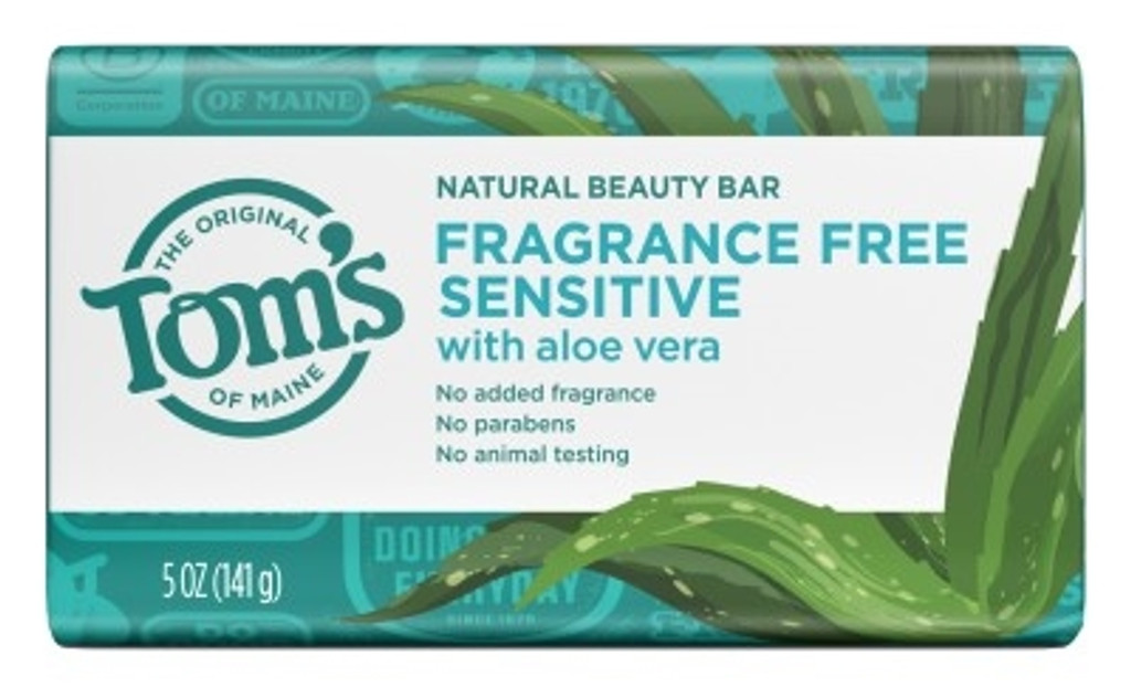 BL Toms Natural Beauty Bar Sans Parfum Sensible 5oz - Paquet de 3