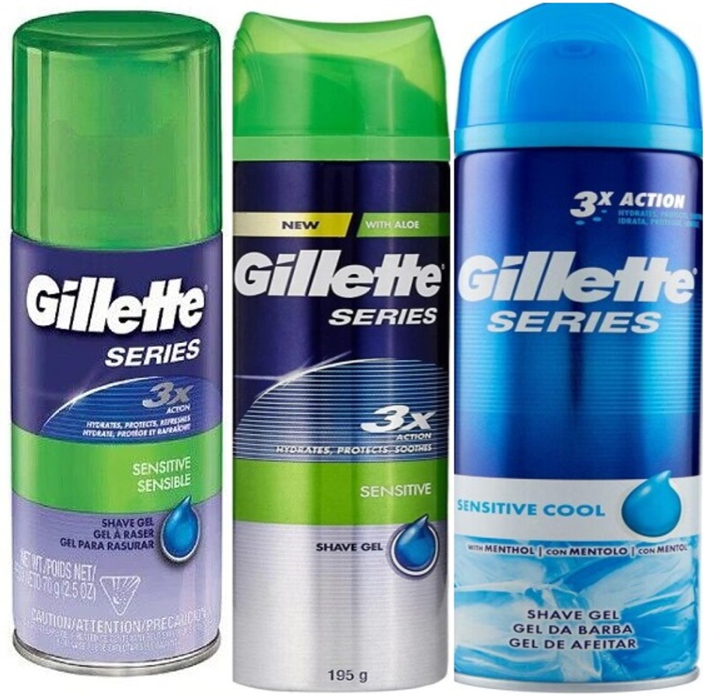 OW Gillette Series Shave Gel 3 Pack X 200ml 