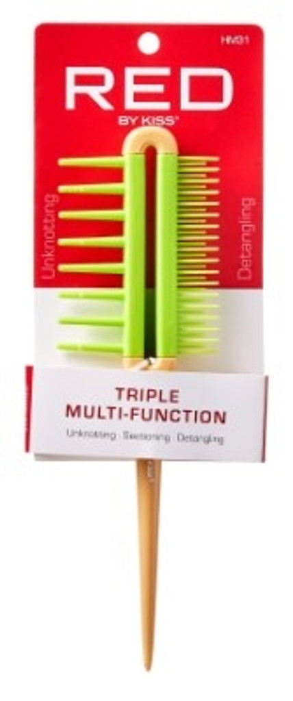 BL Kiss Red Pro Comb Triplo Multifuncional - Pacote de 3