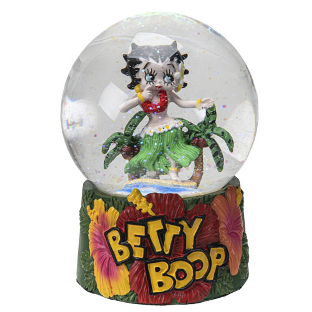 Pt betty boop dançarina de hula globo de água