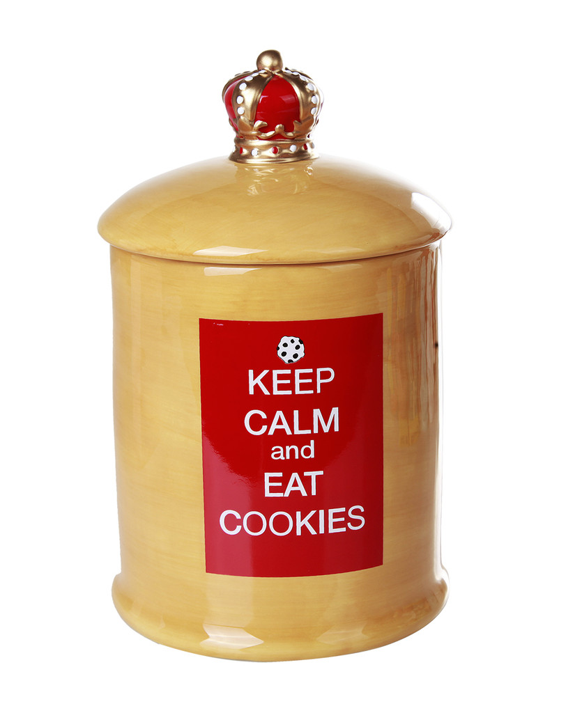 PT Gardez votre calme et mangez des biscuits Pot à biscuits