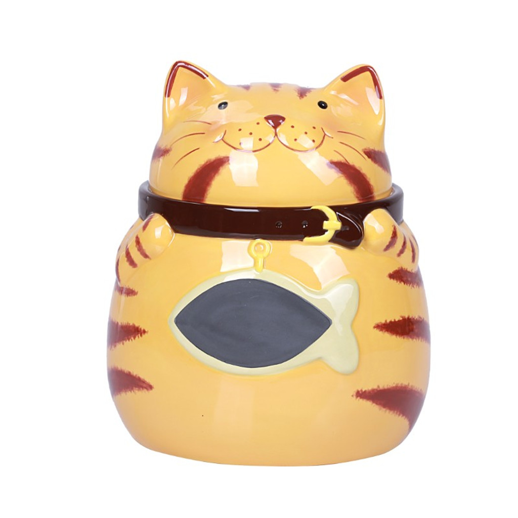PT Orange Cat Cookie Jar