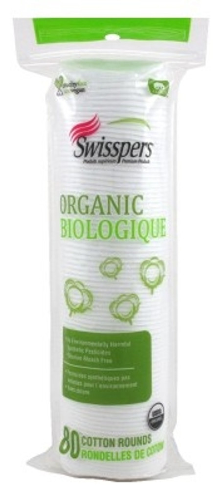 BL Swisspers Cotton Rounds 80 Count Organic – 3er-Pack