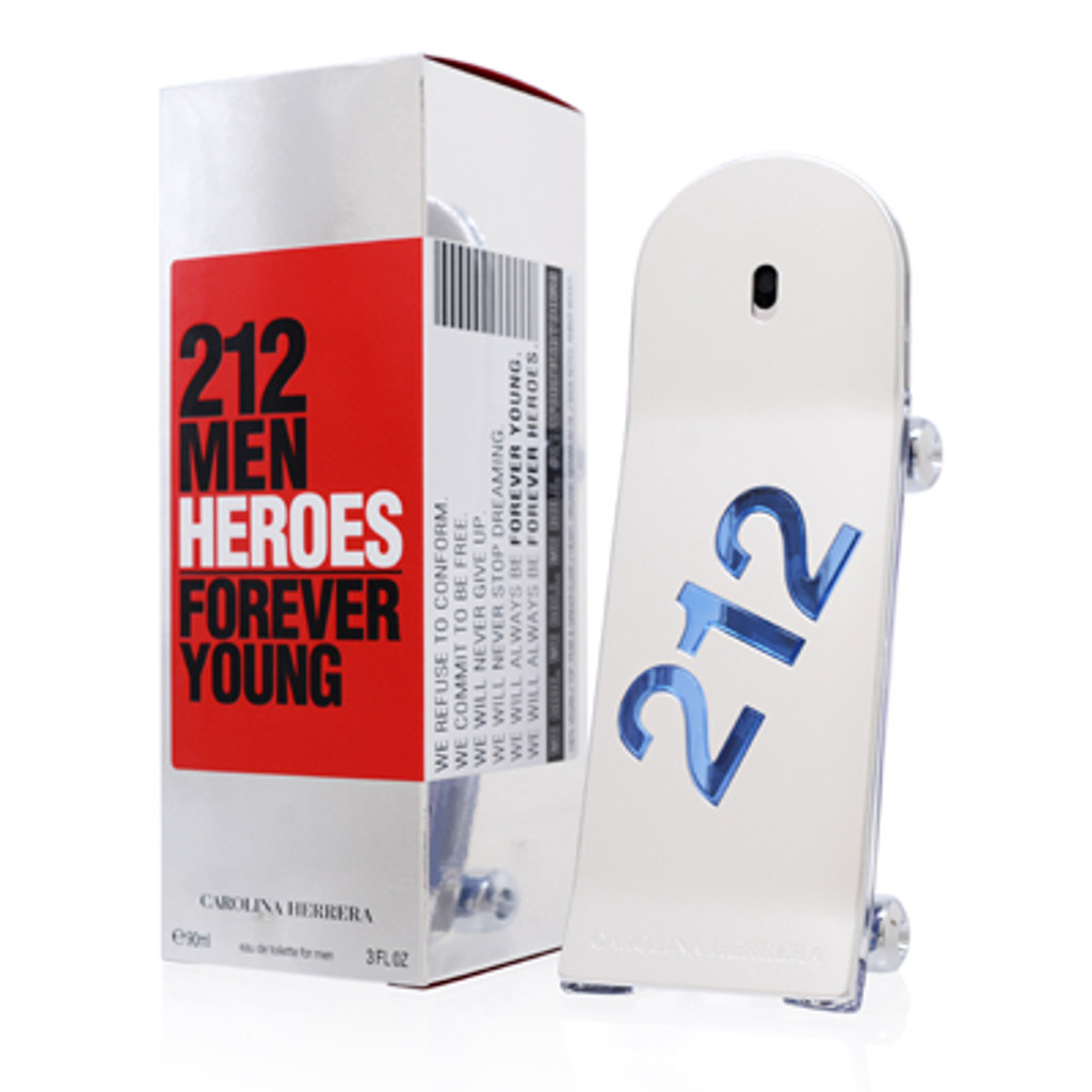 212 Men Heroes Forever Young af Carolina Herrera EDT Spray 3.0 OZ (90 ML) (M)	