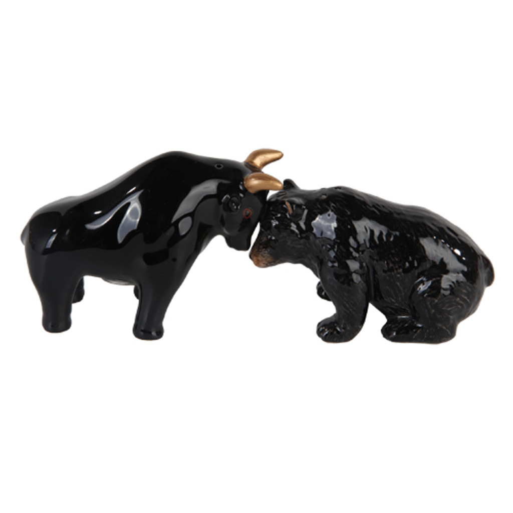 PT Bull and Bear Salt and Pepper Shaker Set