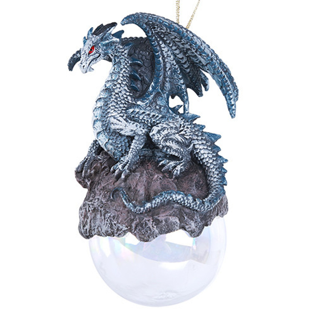 PT Checkmate Gray Dragon Ornament