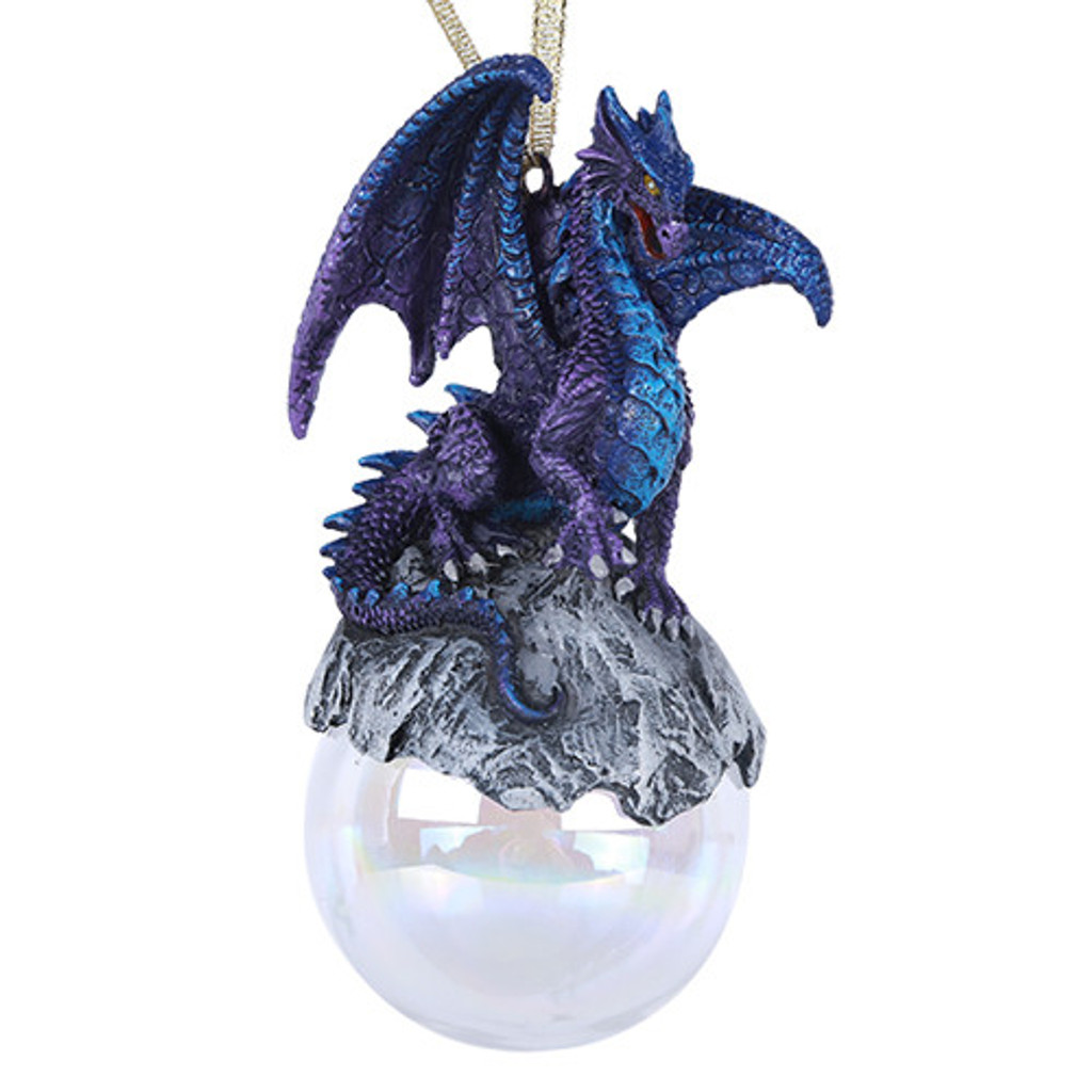 PT Talisman Purple and Blue Dragon Ornament