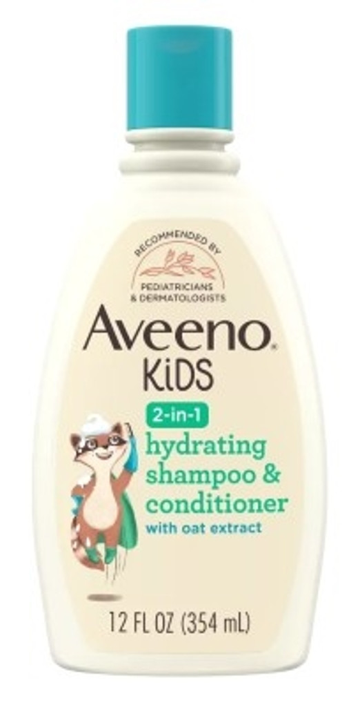 BL Aveeno Kids Shampoo e Condicionador 2 em 1 Hidratante 12 onças - Pacote de 3