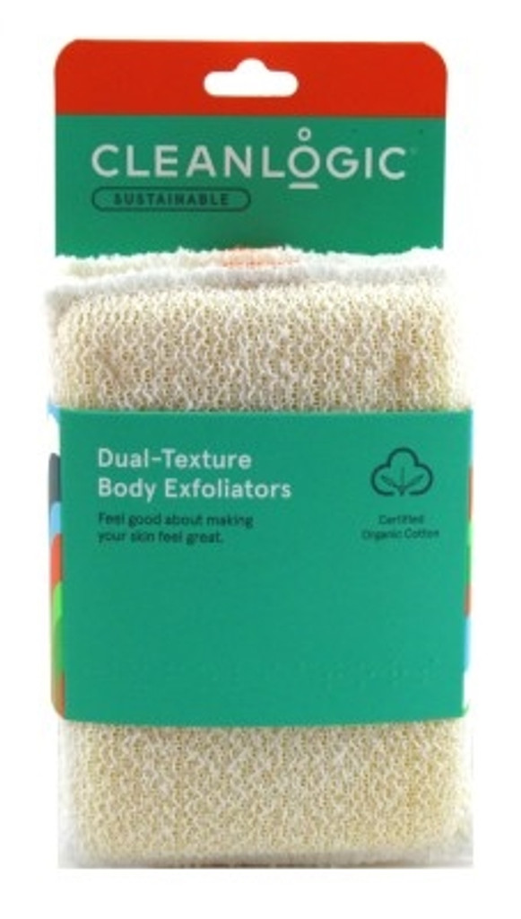 BL Clean Logic Sustainable Dual Texture Exfoliators - Pack of 3