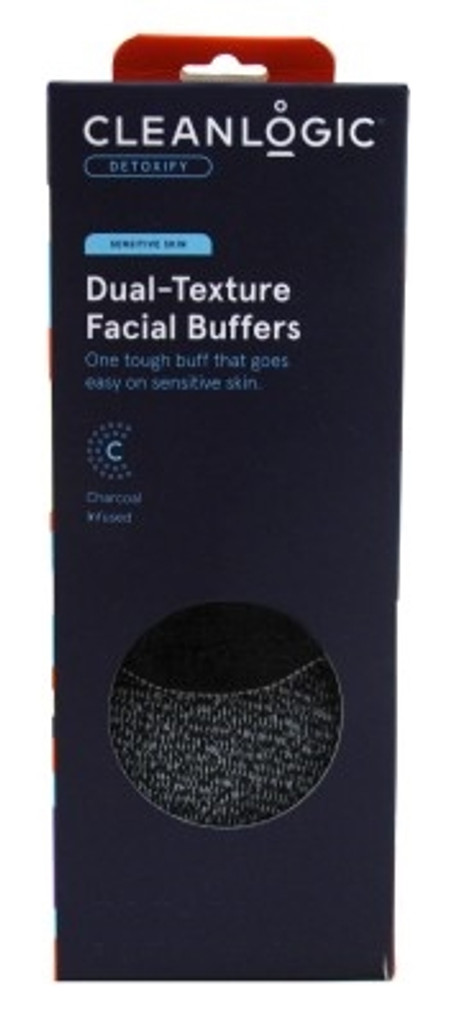 BL Clean Logic Detoxify Dual Texture Facial Buffers - חבילה של 3