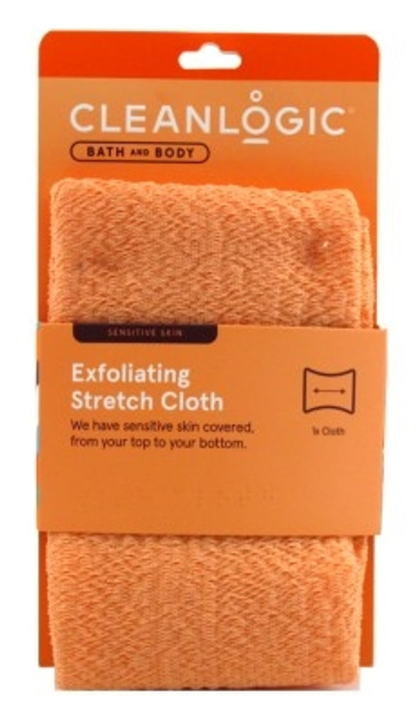BL Clean Logic Bath & Body Exfoliating Stretch Cloth Ss – 3er-Pack