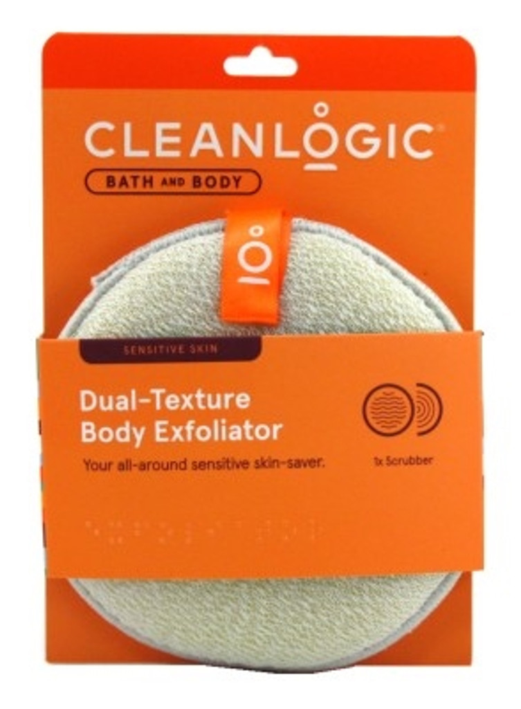 BL Clean Logic Bath & Body Dual Texture Body Exfoliator S - חבילה של 3