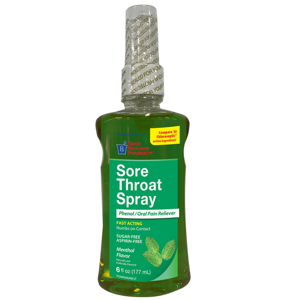 Good Neighbor Pharmacy Sore Throat Spray Menthol 6oz 