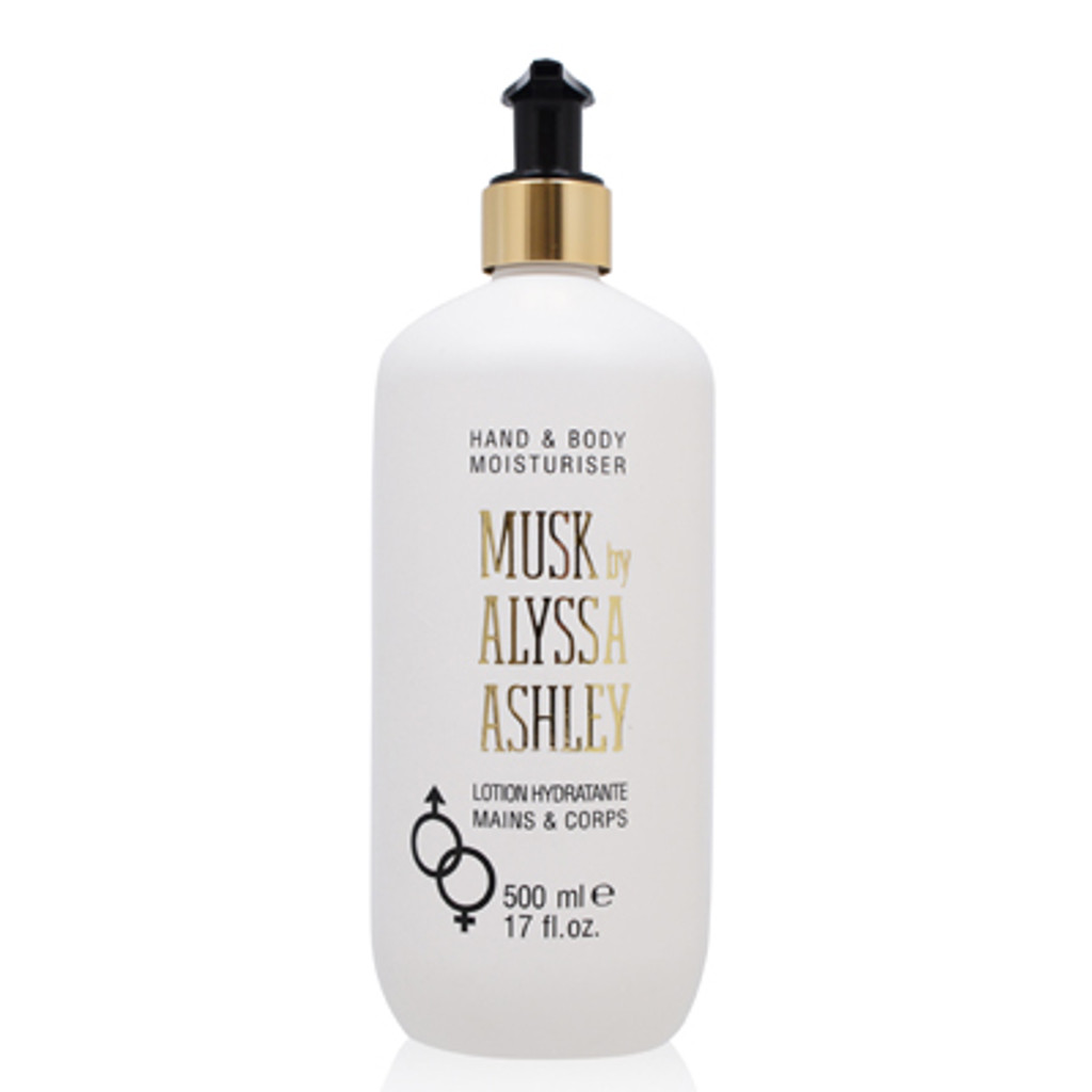 Musk by Alyssa Ashley Hand- und Körperfeuchtigkeitscreme mit Pumpe, 17,0 OZ (500 ML) (W) 